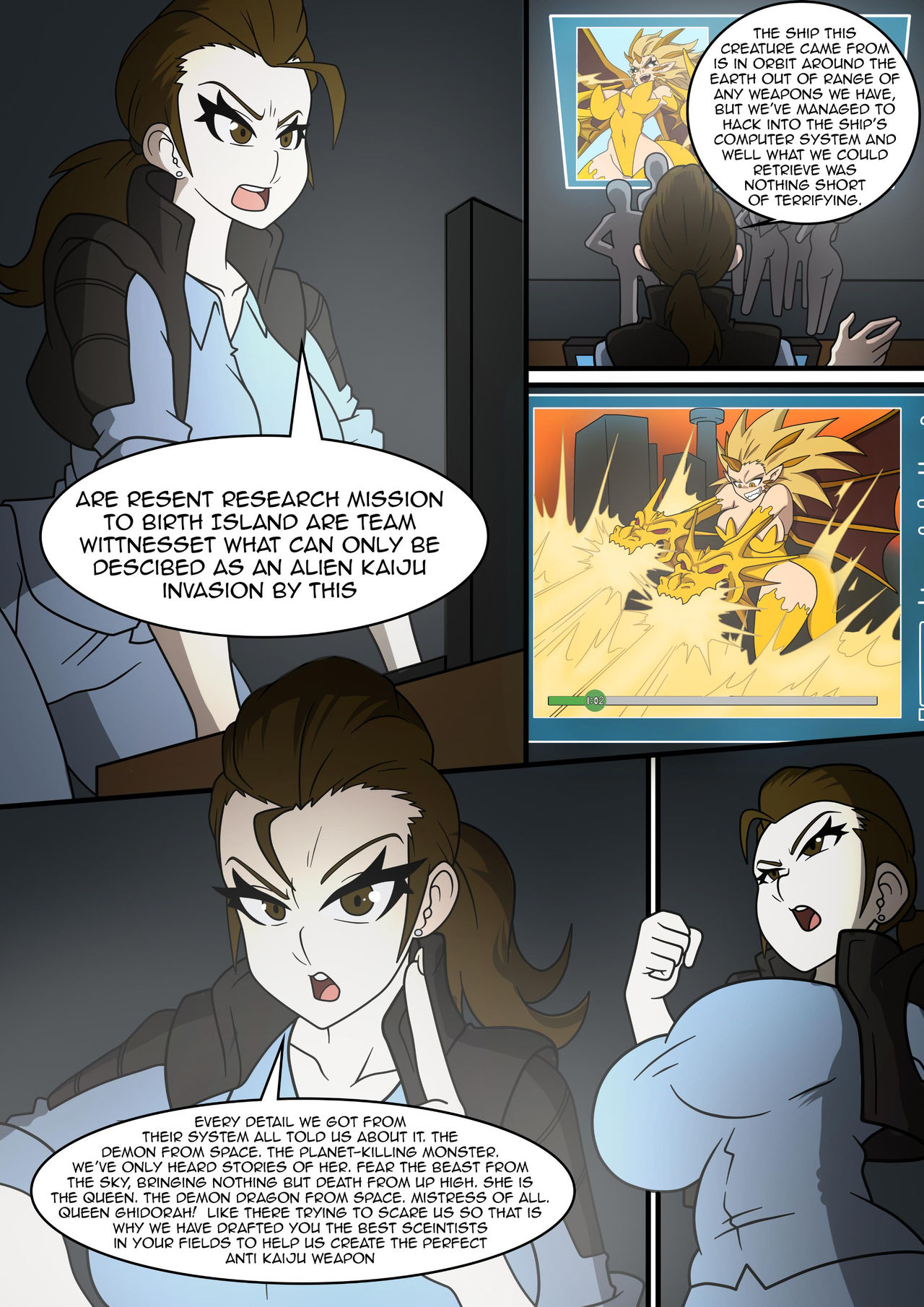 Kaiju Girls Chapter 5 page 4 full