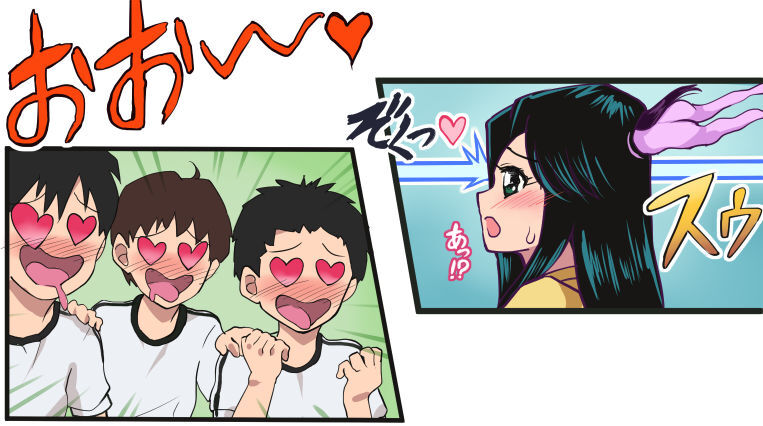 Ritsuko &amp; Miki No-Pan Cheer Dance page 2 full