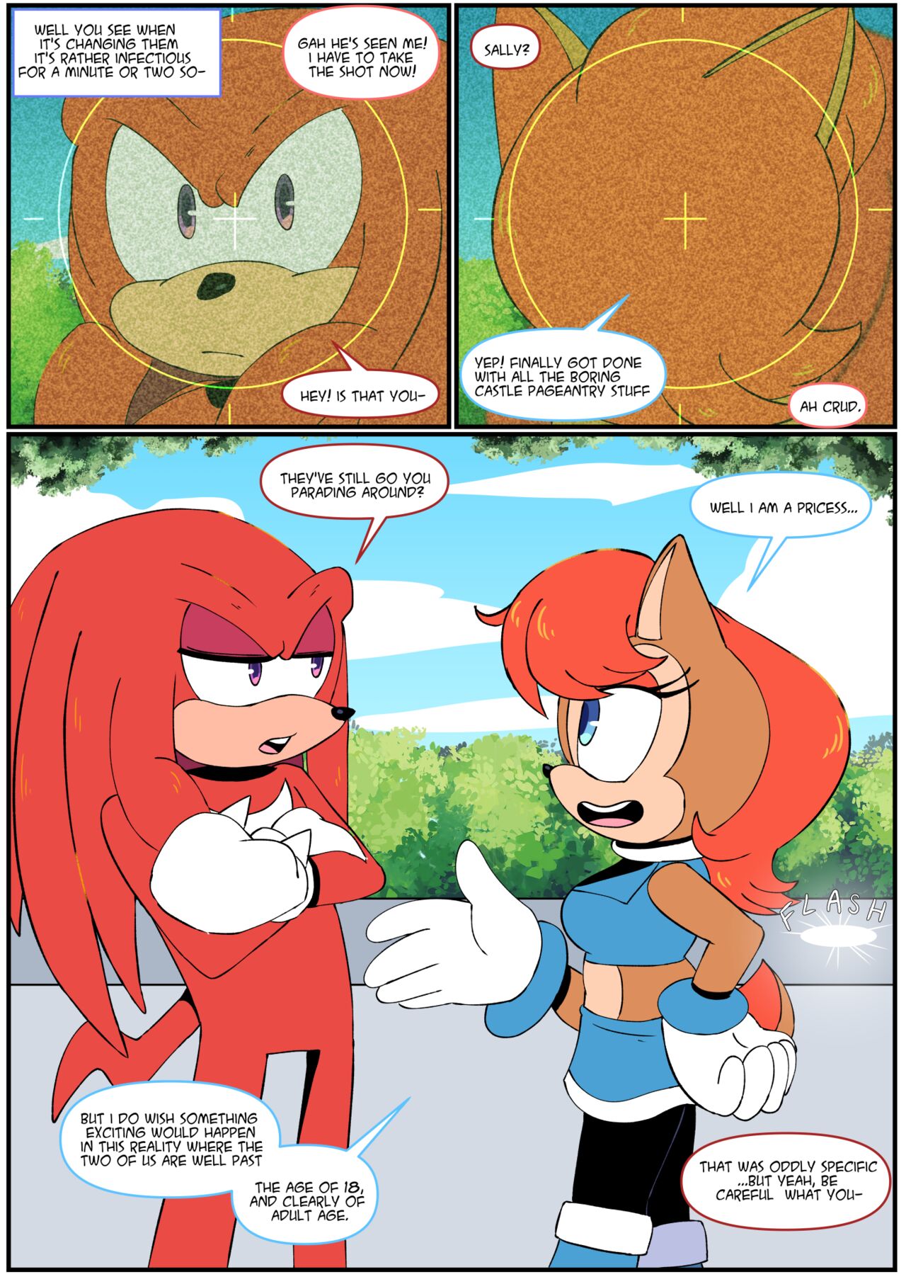Gotta Girl Fast #5: Sally &amp; Knuckles page 2 full