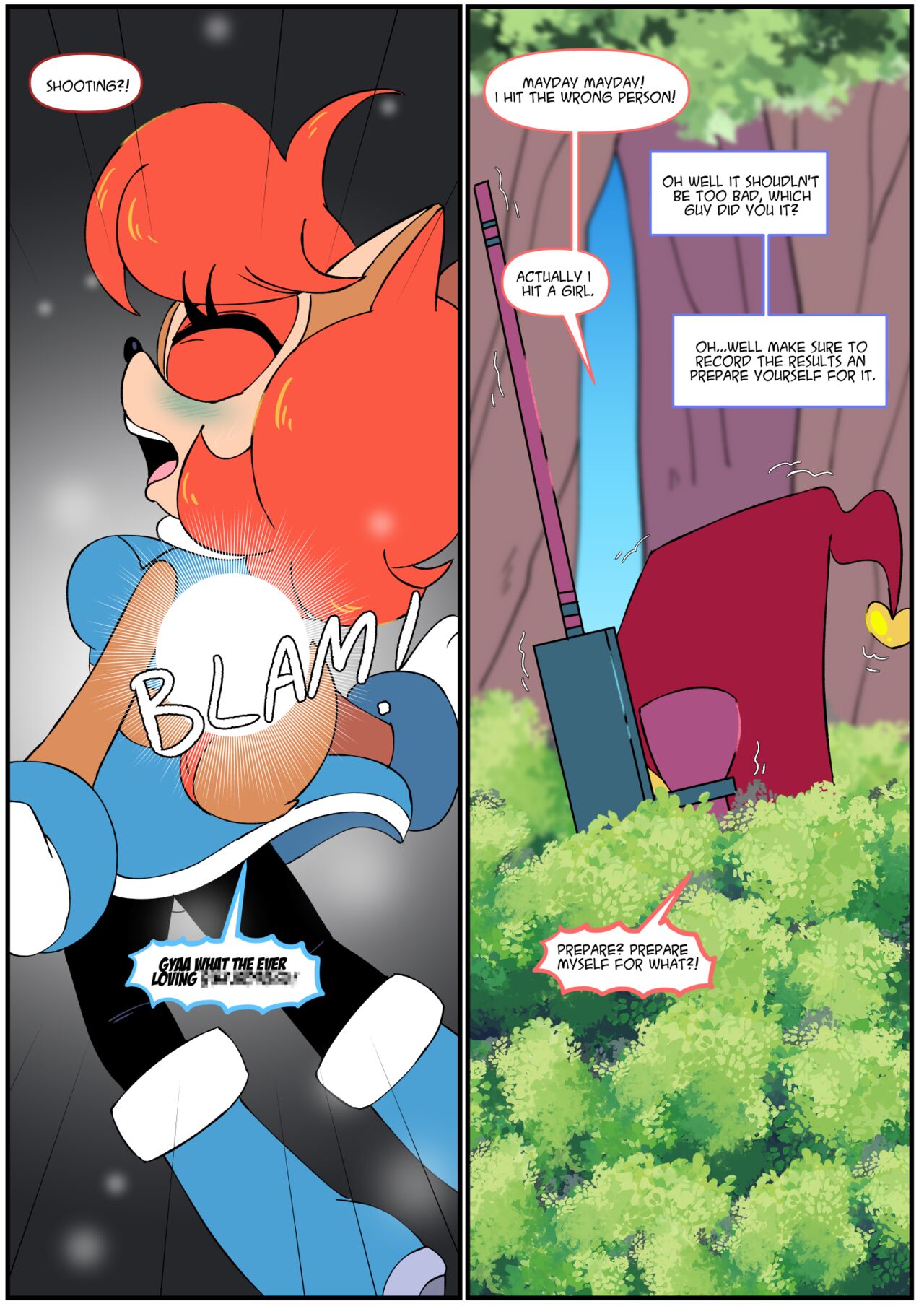 Gotta Girl Fast #5: Sally &amp; Knuckles page 3 full