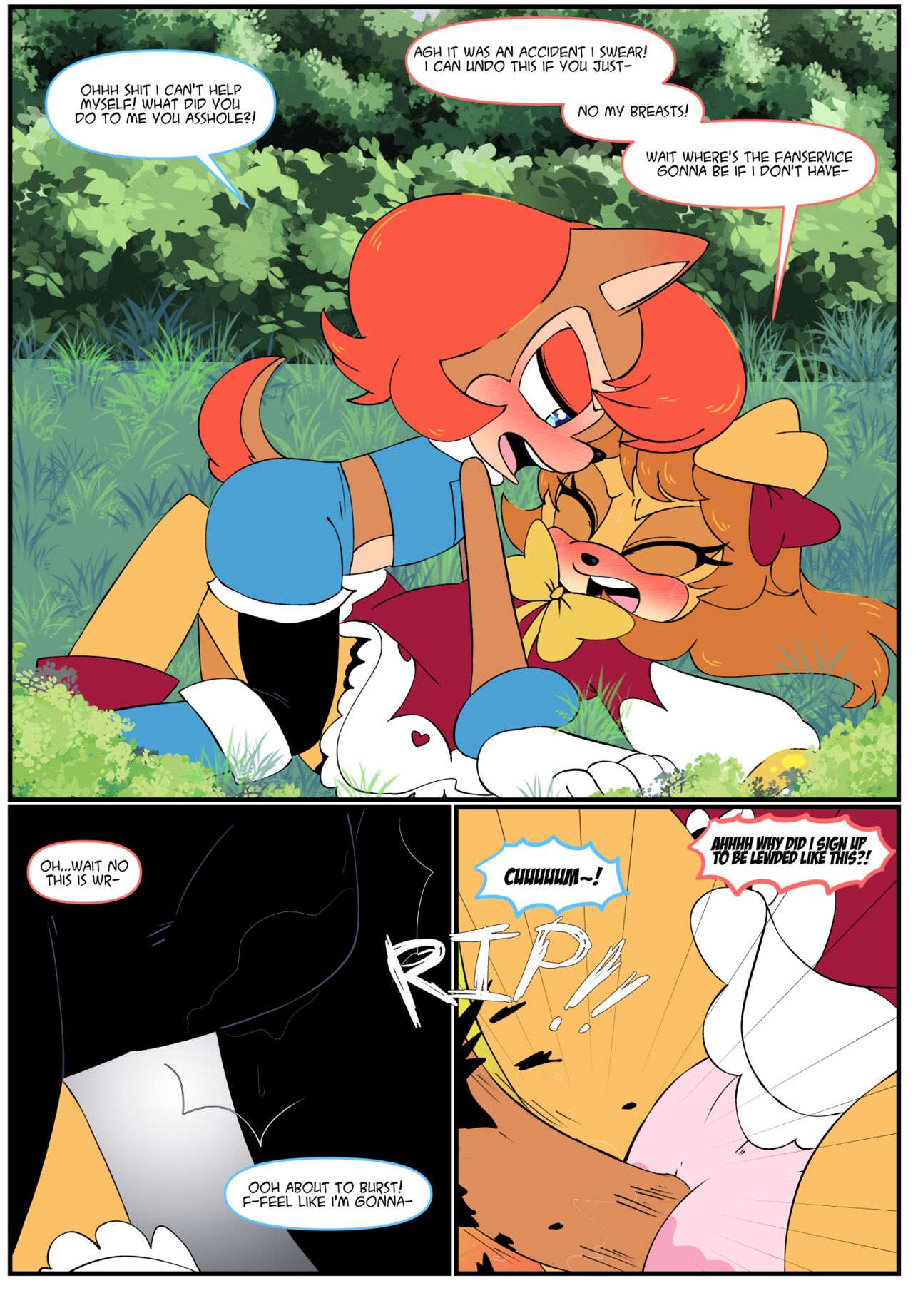 Gotta Girl Fast #5: Sally &amp; Knuckles page 6 full