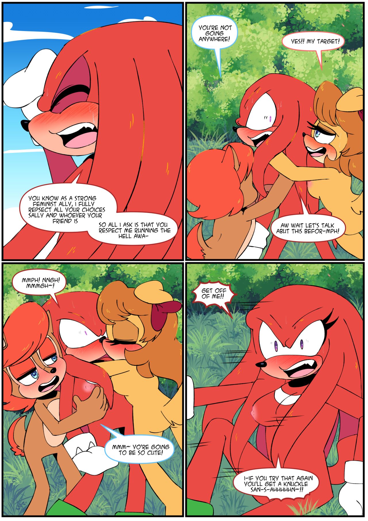 Gotta Girl Fast #5: Sally &amp; Knuckles page 8 full