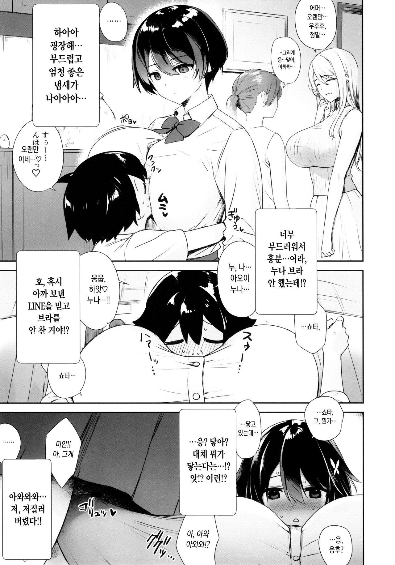 Itsumo No-pan ‧ No-bura na Mukanjou Onee-chan no Shikyuu ni Ippai H na Koto  o Shite Boku no Mono ni Suru Hon | 항상 노팬티 노브라인 감정 없는 누나의 자궁에 잔뜩 야한 짓을 해서 내 것으로 만드는 책 page 4 full
