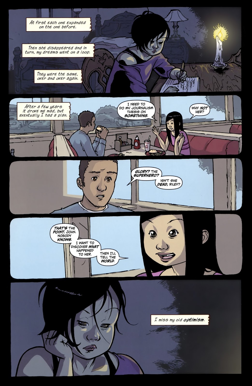 GLORY COMIC Artist  MOONcalfe - Sophie Campbell page 10 full
