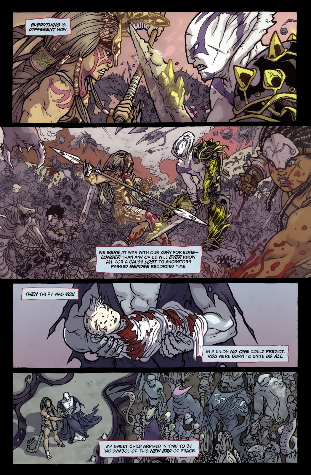 GLORY COMIC Artist  MOONcalfe - Sophie Campbell page 4 full