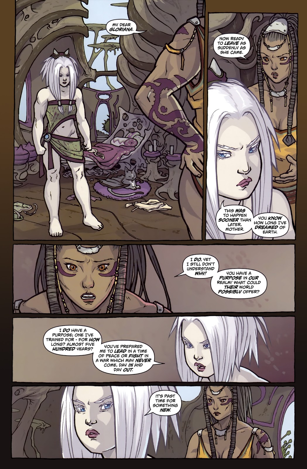 GLORY COMIC Artist  MOONcalfe - Sophie Campbell page 5 full