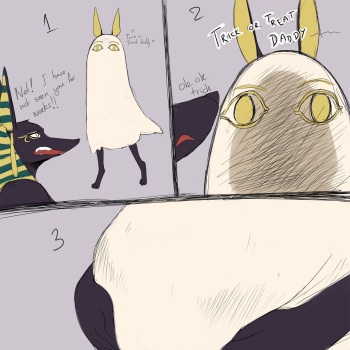Anubis Dad and daughter Net cover