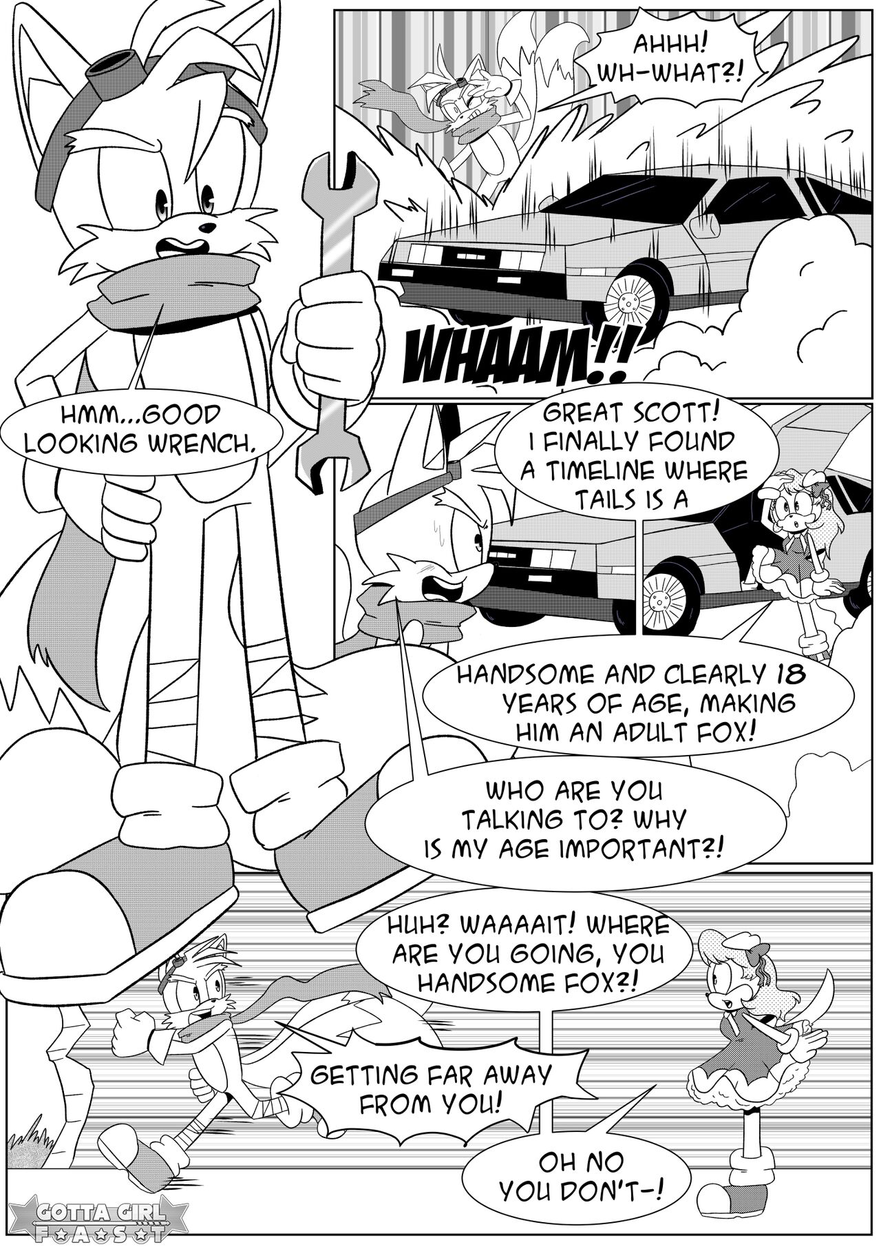 Gotta Girl Fast #3: Tails page 1 full