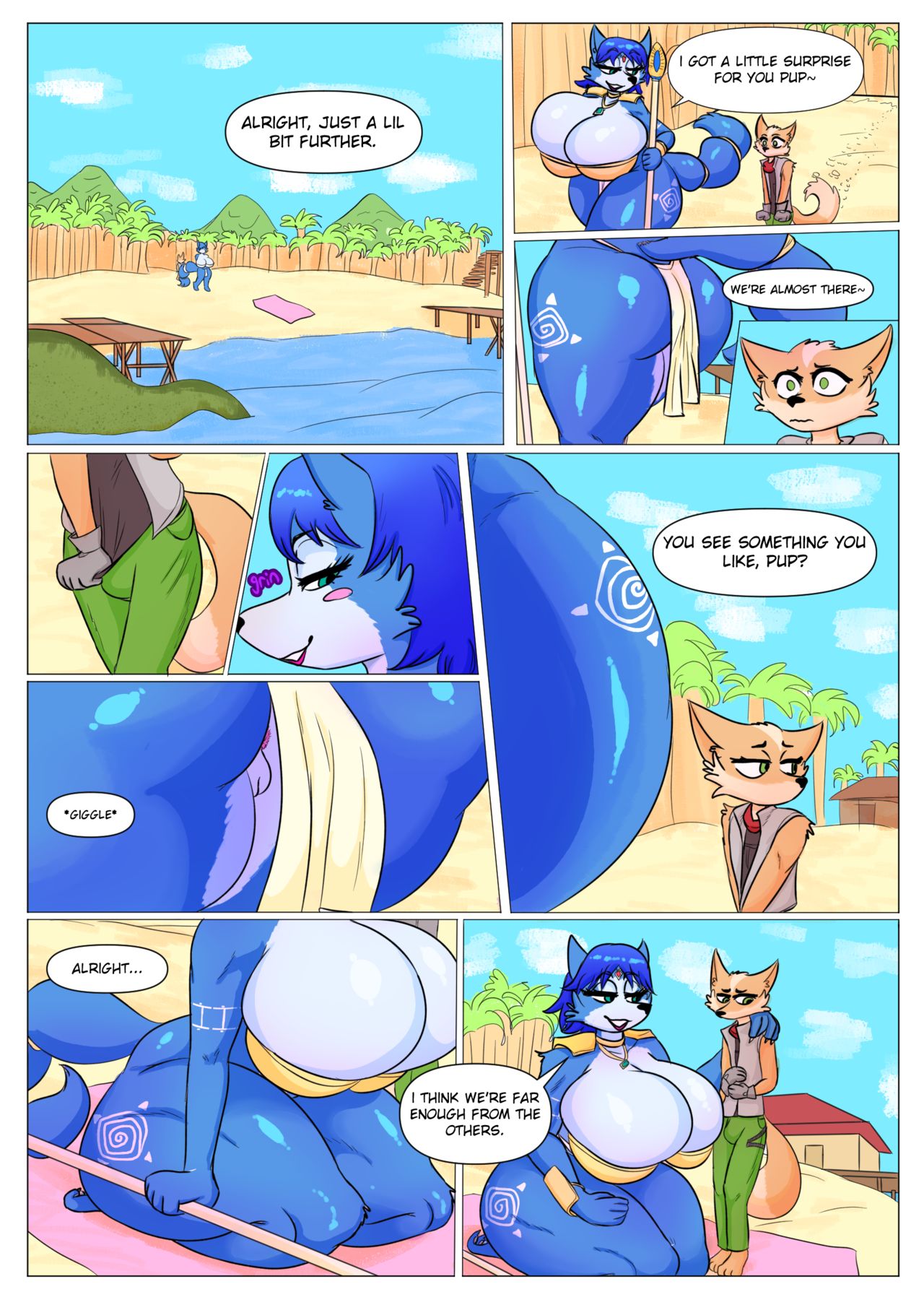 Momma Krystal and a lil Fox page 1 full