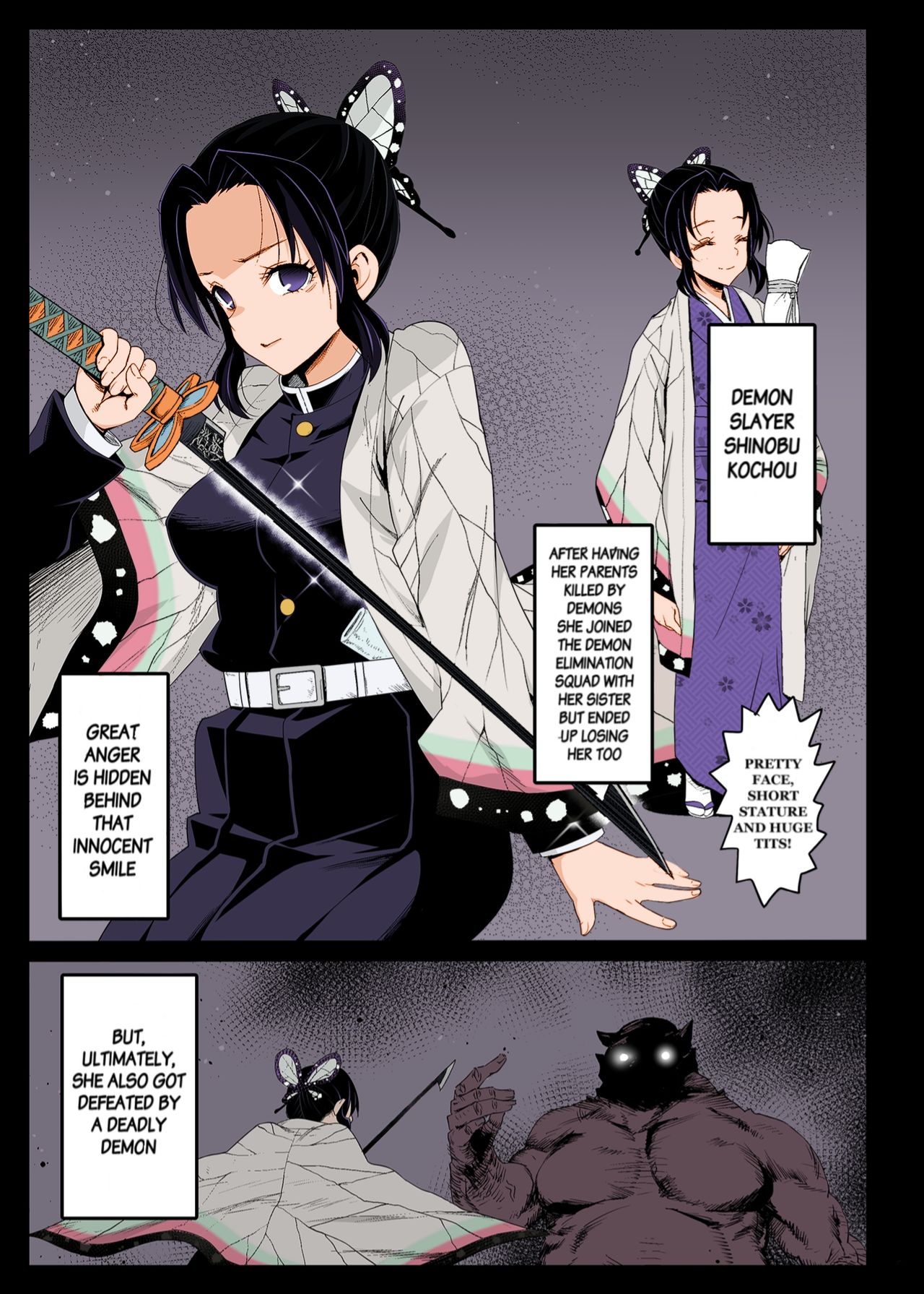 Kochou Shinobu Kan ~Neteiru Aida ni Ossan Oni ni Okasareru~ - RAPE OF DEMON SLAYER 2 page 2 full