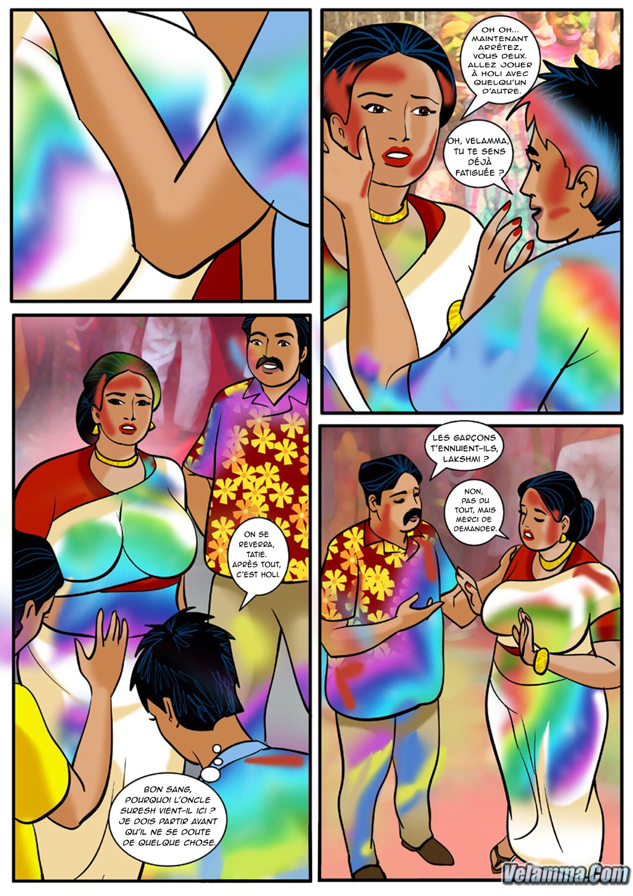 Velamma - 008 - Holi - Le festival de la couleur et... page 9 full