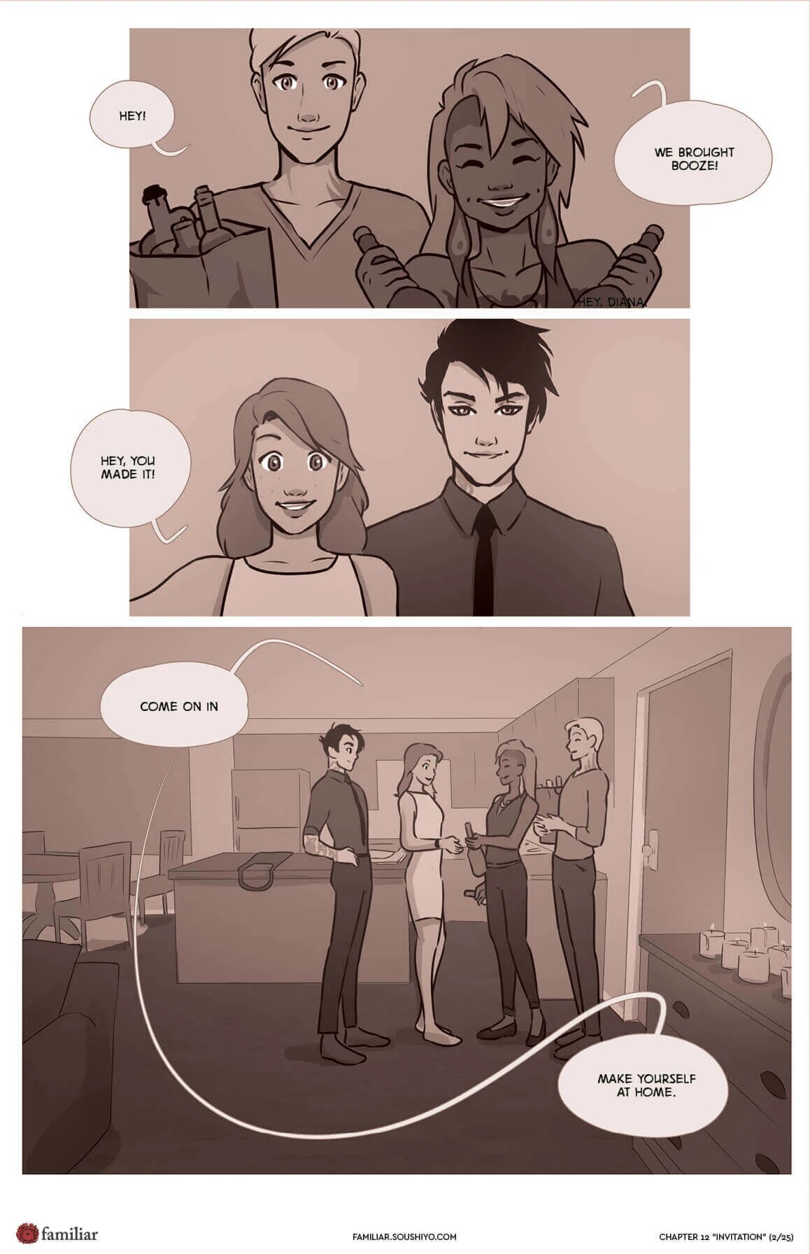 Familiar  - Act 2 - Chapter 12 - Invitation - english page 3 full