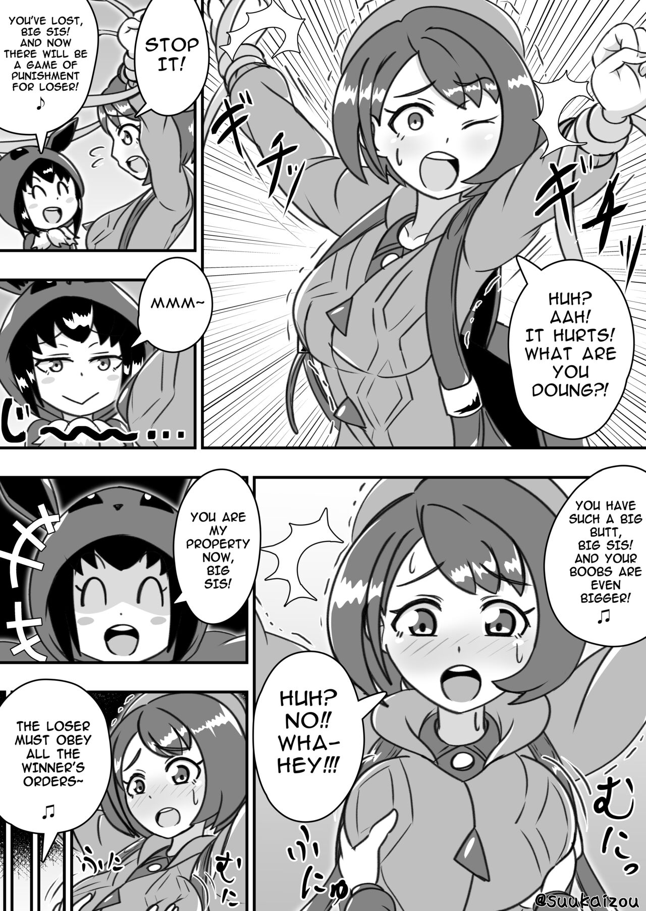 Yuri-chan, Pokemon pretend to be naked and take a walk with a nipple lead page 3 full