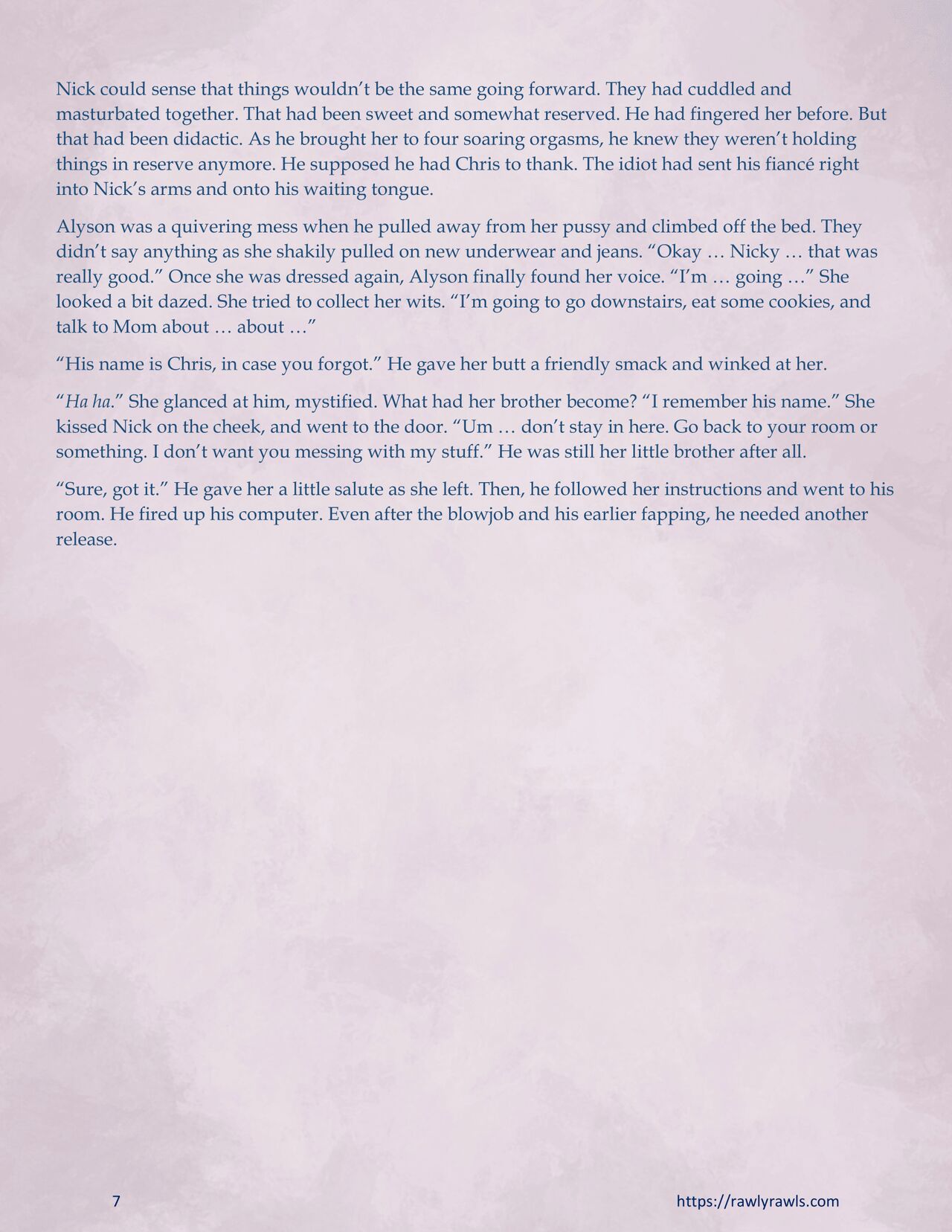 Enki's Puzzle Chapter 10: Rawly Rawls Fiction page 7 full
