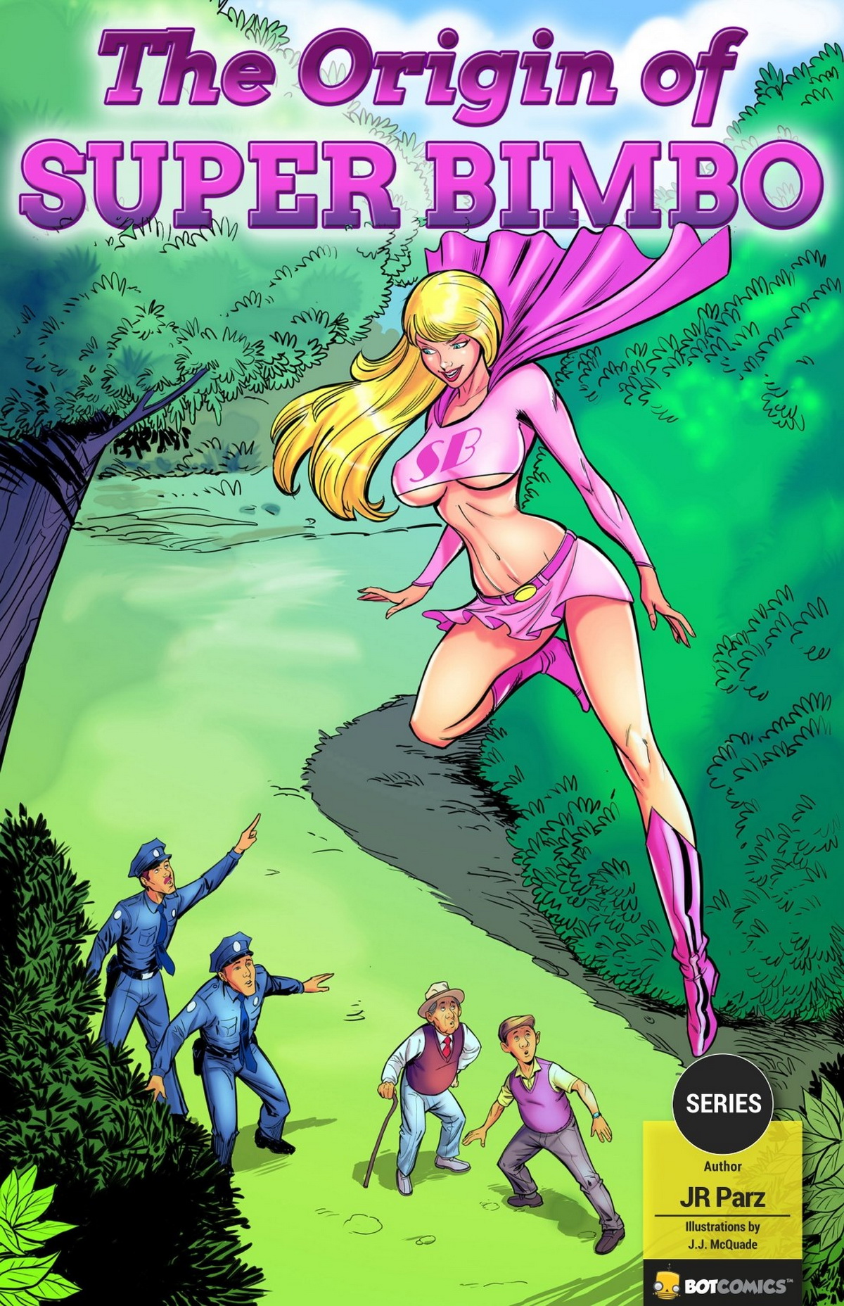 BotComics - The origin of Super-Bimbo page 1 full