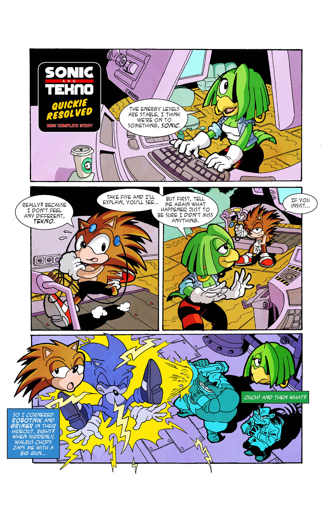 Sonic the Comic: Sonic &amp; Tekno - Quickie Resolved page 2 full