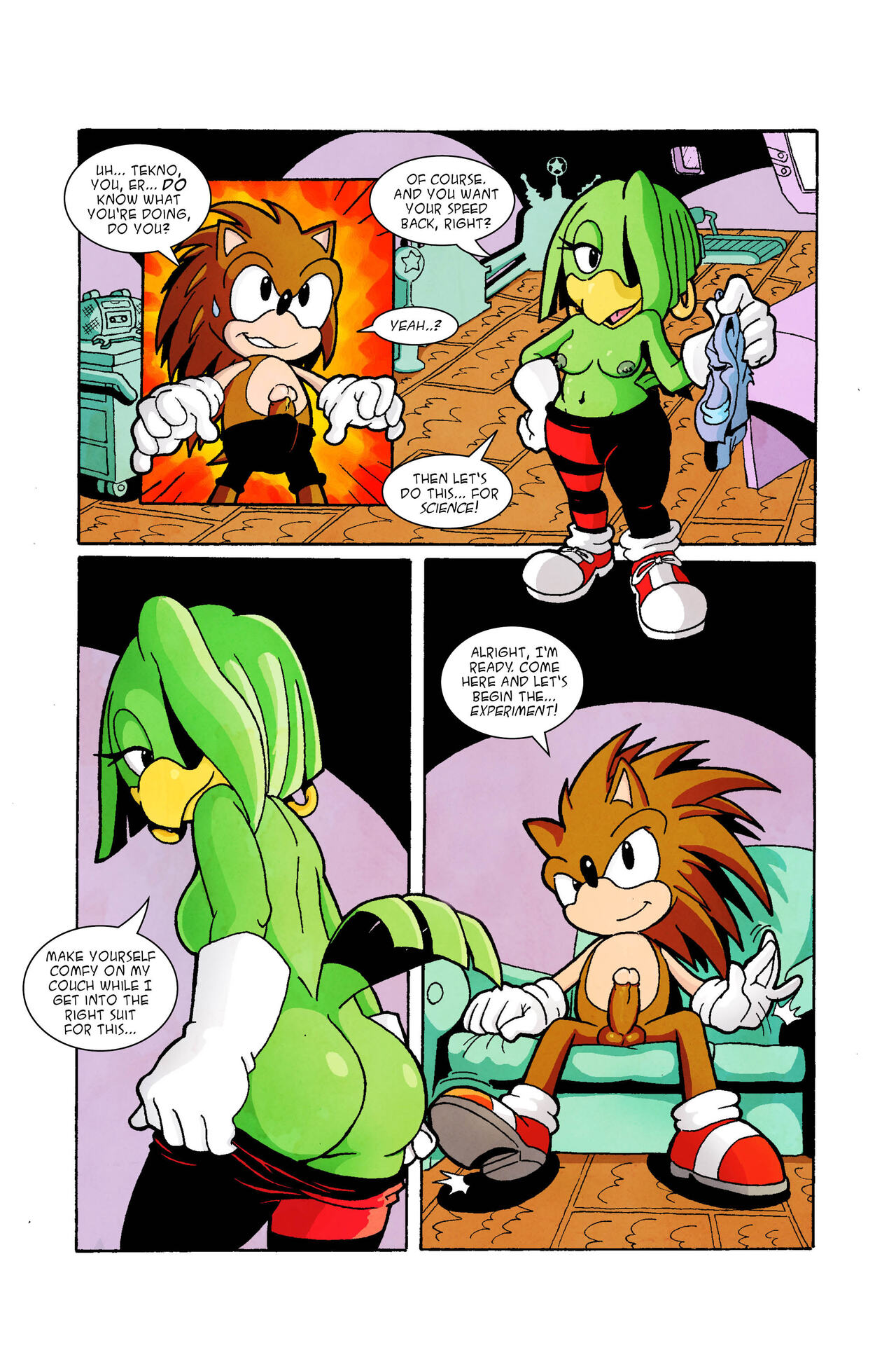 Sonic the Comic: Sonic &amp; Tekno - Quickie Resolved page 5 full