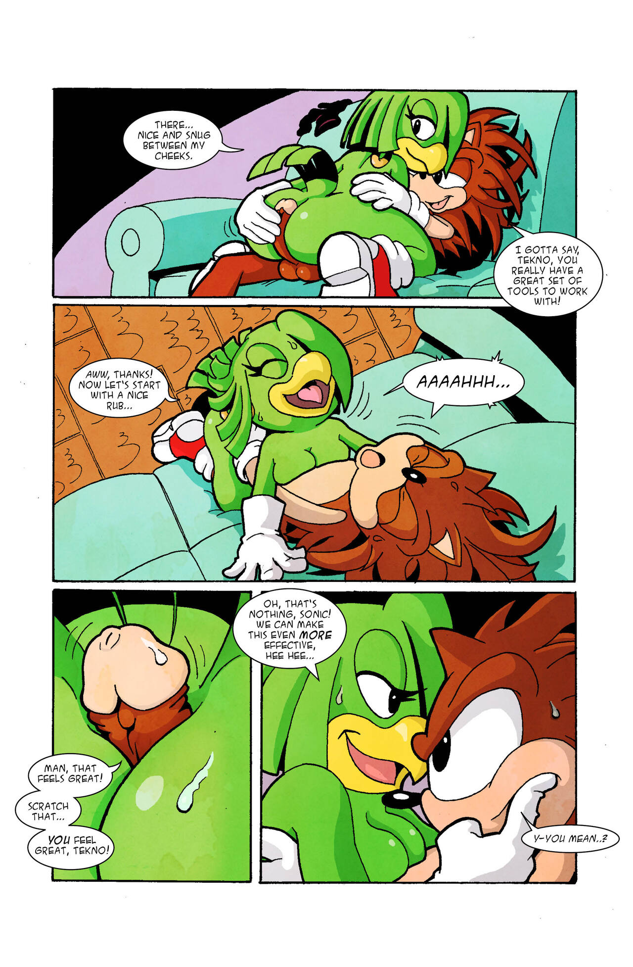 Sonic the Comic: Sonic &amp; Tekno - Quickie Resolved page 6 full