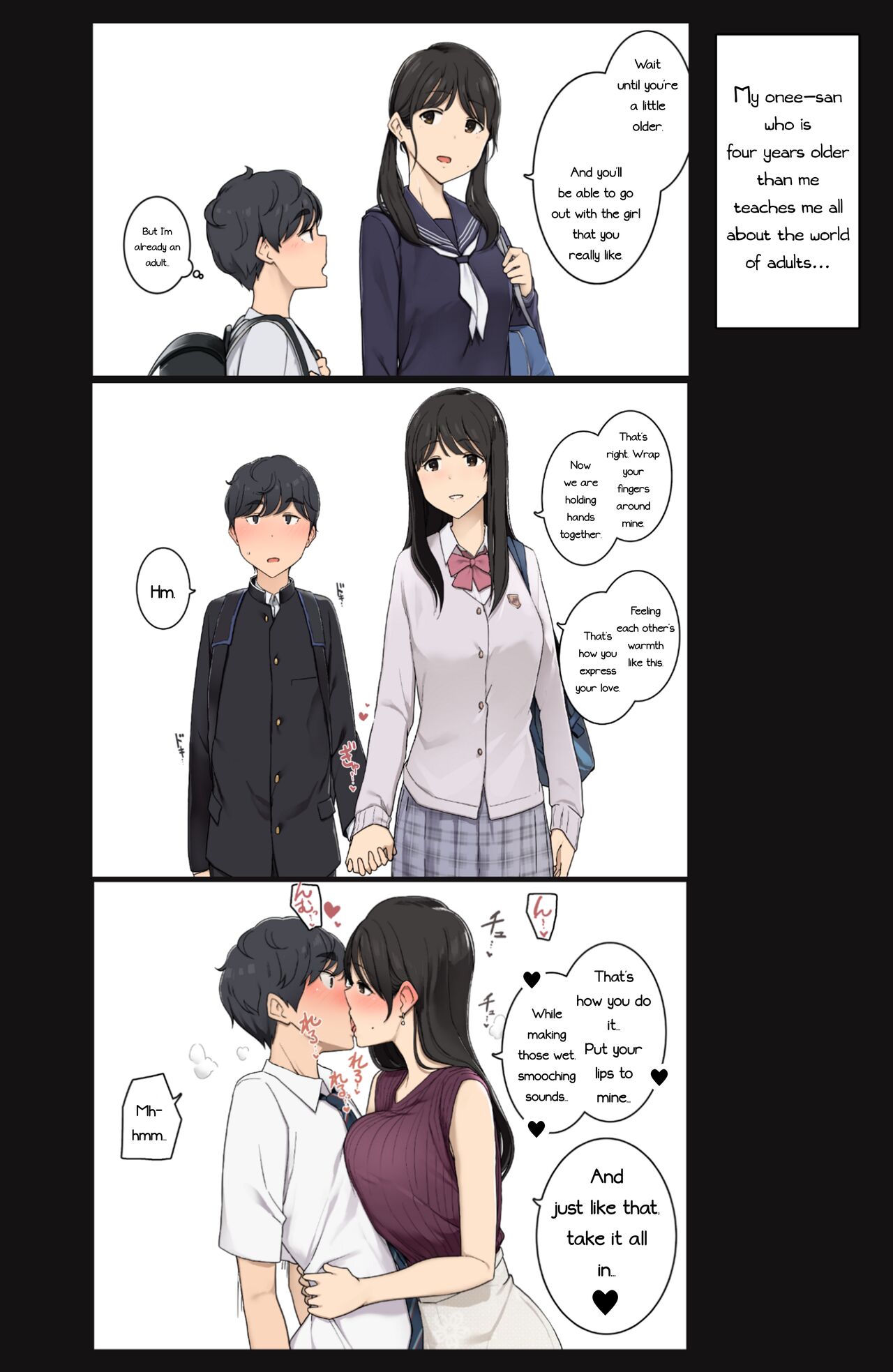 Toshishita no Boku ni Seikoui no Kimochiyosa o Oshiete kureru Osananajimi no Onee-san page 1 full