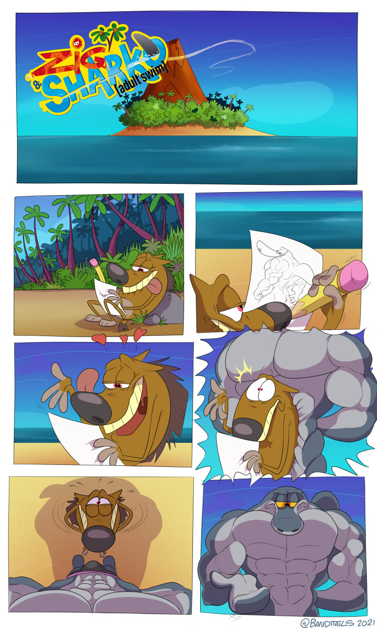 That's starts story zig and sharko comic page 1 full
