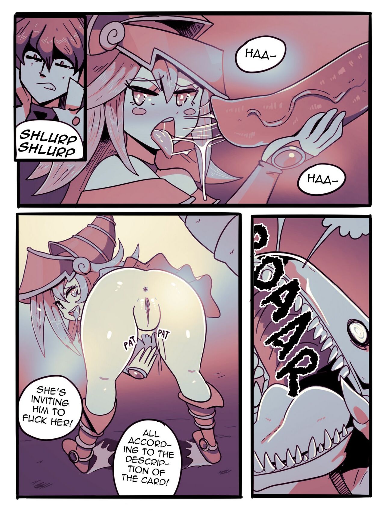 Dark Magician Girl VS Blue Eyes White Dragon page 4 full