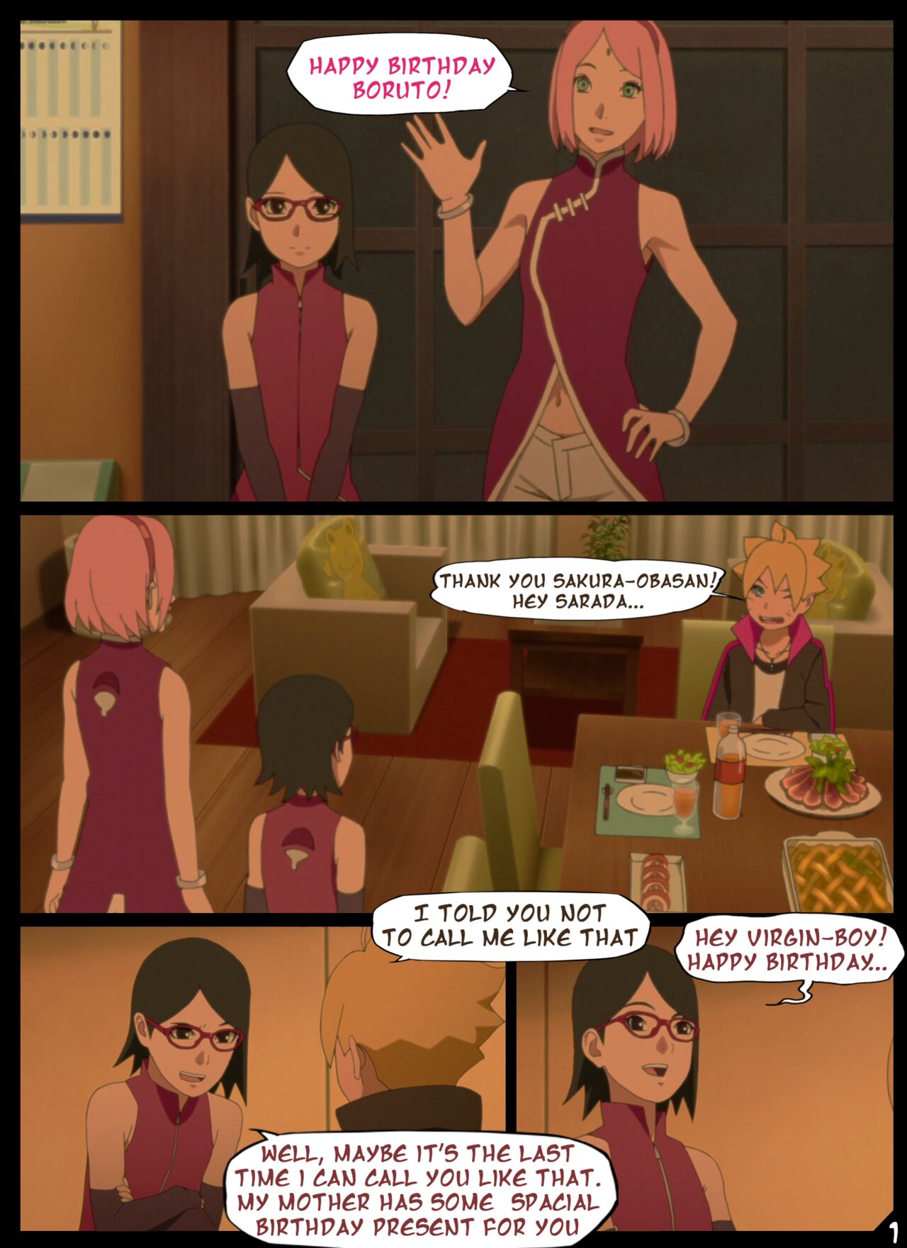 Boruto`s Birthday Clash page 2 full