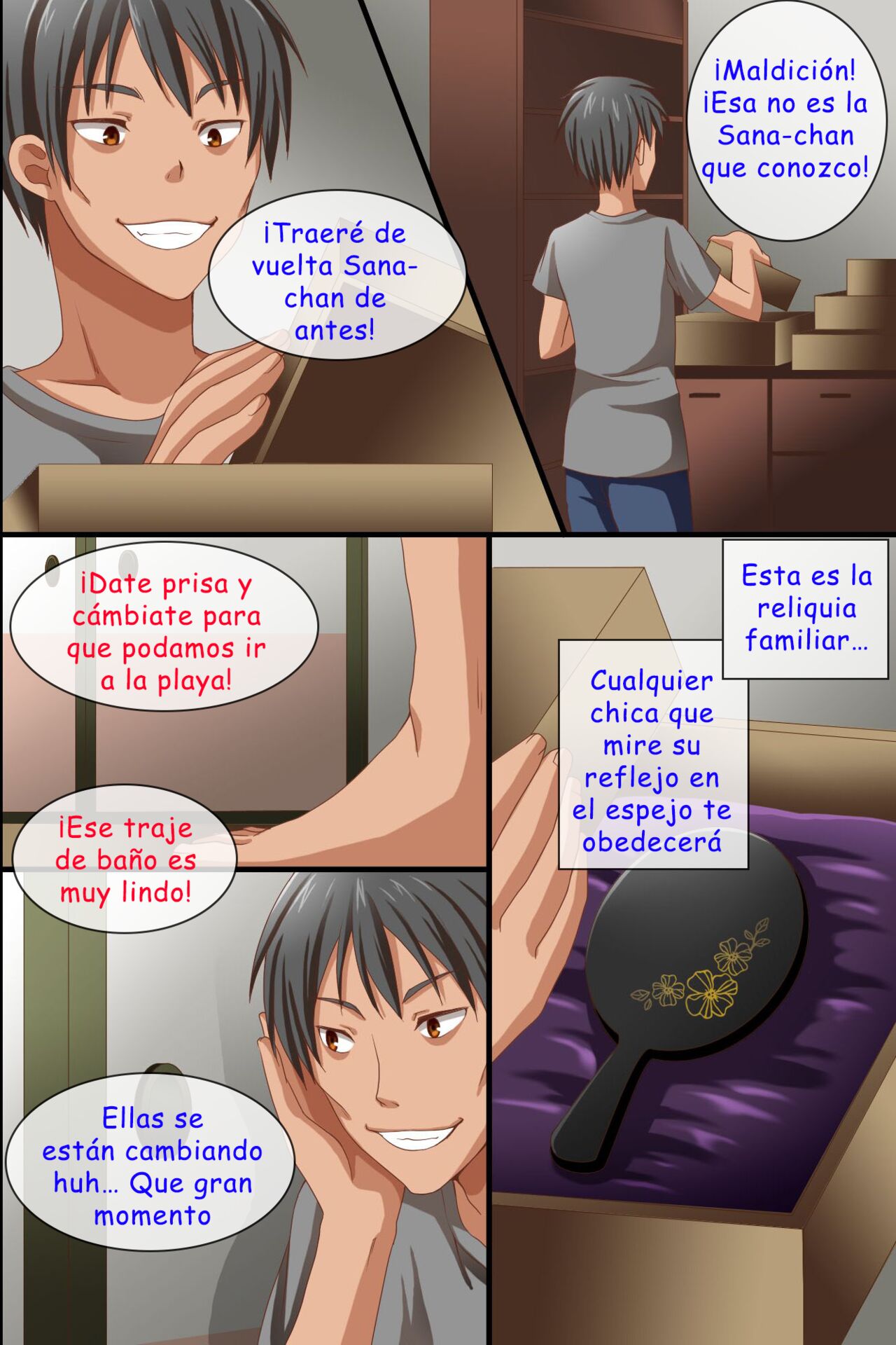 Namaiki na Meikko-tachi ga Asobi ni Kita node Mahou no Kagami de Juujun ni Shite Kawaii Boku Senyou Dorei ni Shita page 6 full
