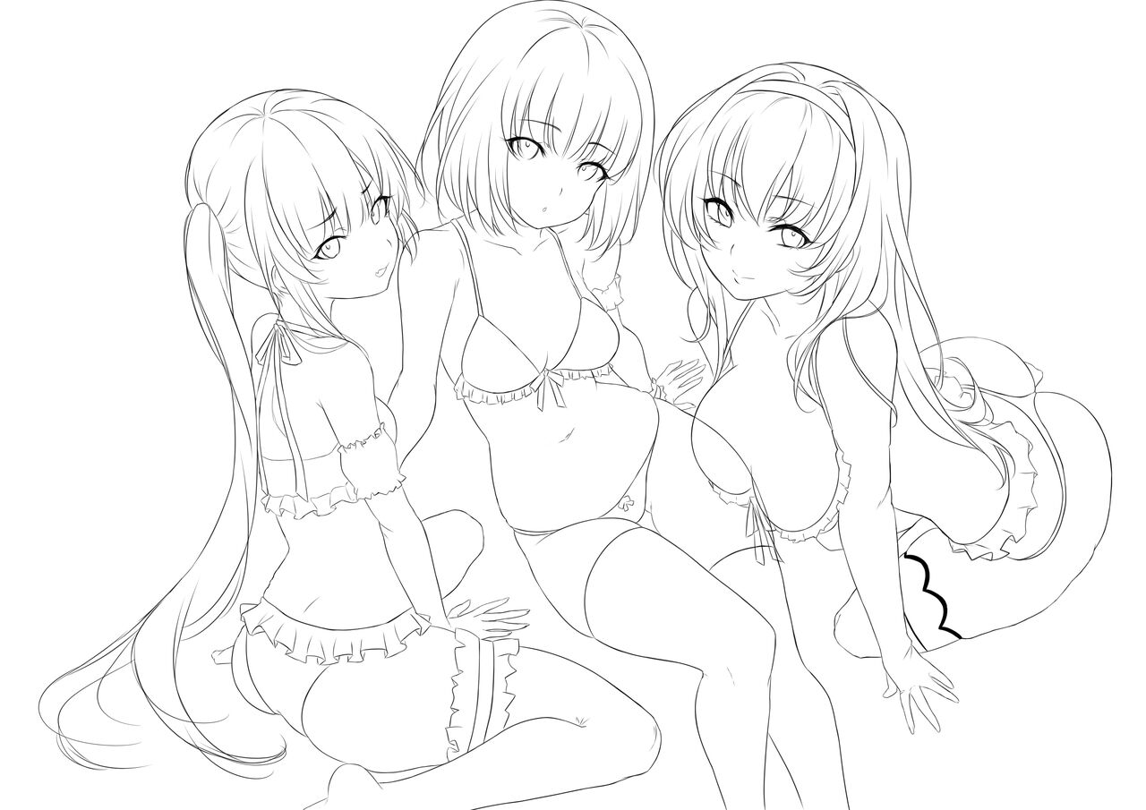 Saekano x Lingerie page 4 full