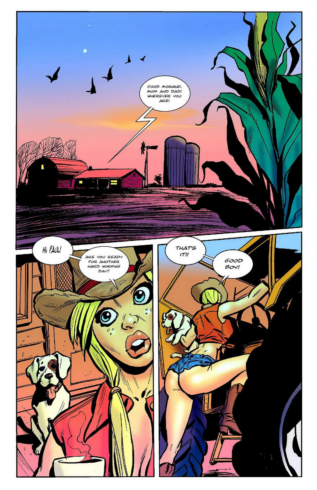 BotComics - The tall girl in a small town page 3 full