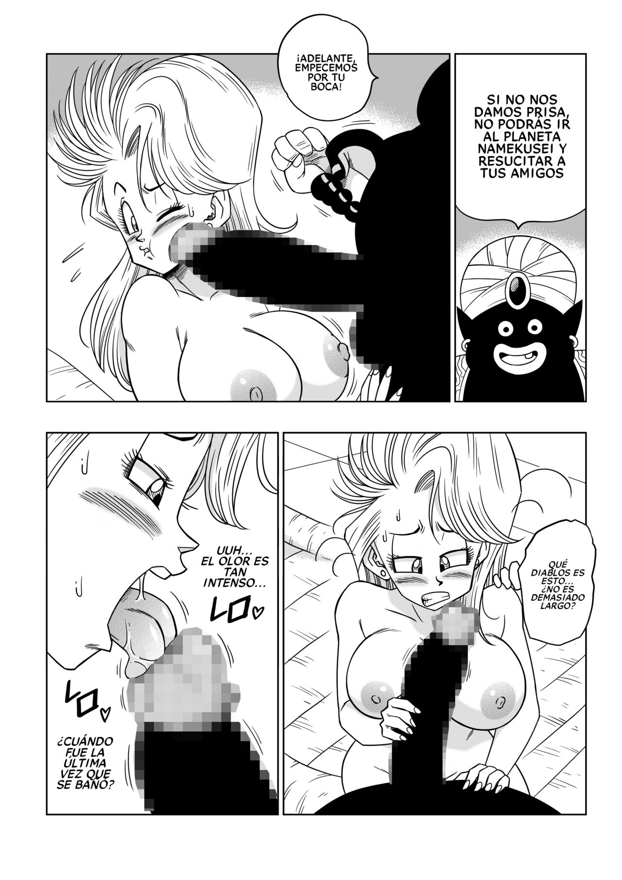 Dagon Ball - Bulma Conoce A Mister Popo - ¡Sexo Dentro De La Misteriosa Nave Espacial! page 9 full