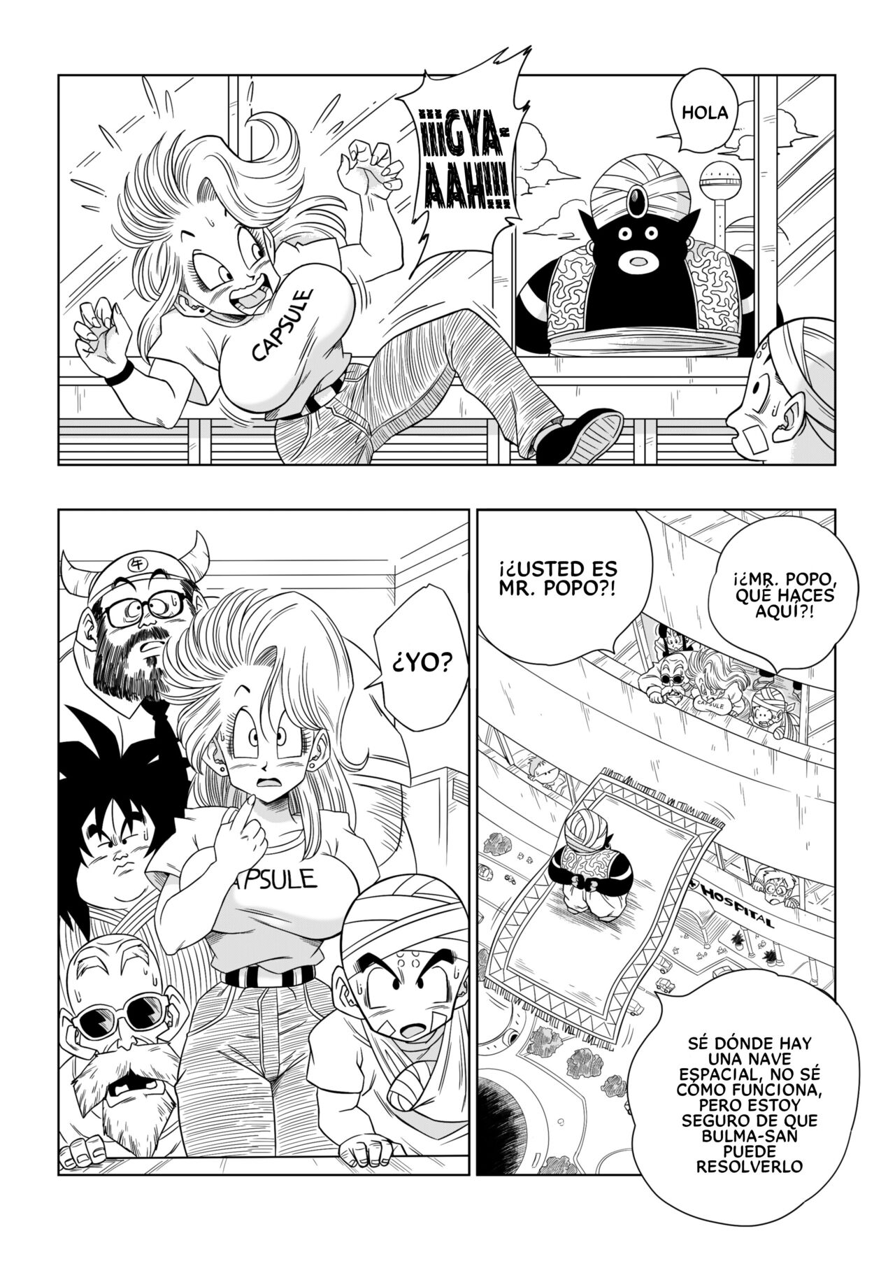 Dagon Ball - Bulma Conoce A Mr. Popo - ¡Sexo Dentro De La Misteriosa Nave Espacial! page 3 full