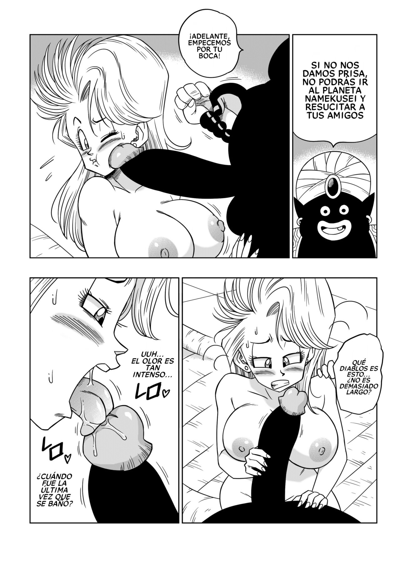 Dagon Ball - Bulma Conoce A Mr. Popo - ¡Sexo Dentro De La Misteriosa Nave Espacial! page 9 full