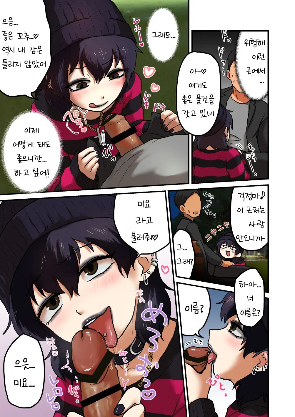 Punk Joshi to Yoru no Kouen de xx | 펑크 여자  밤의 공원에서 xx page 5 full