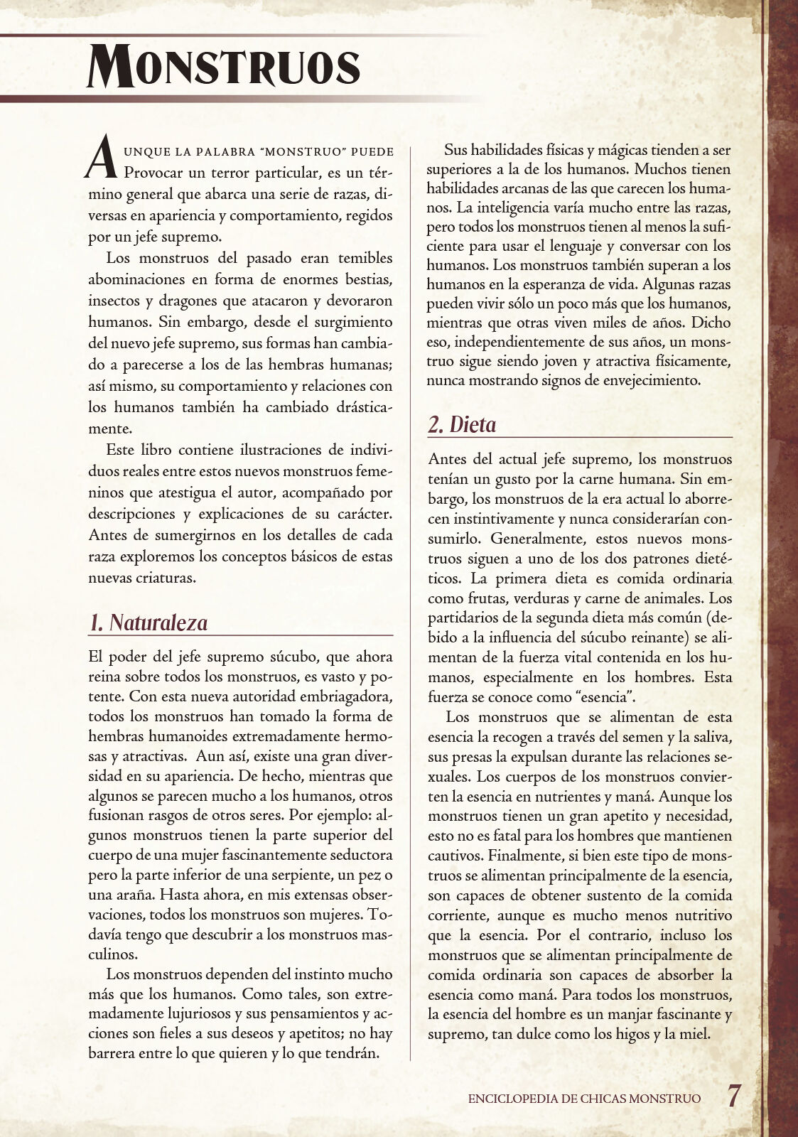 Monster Girl Encyclopedia Vol. 1 | Enciclopedia de Chicas Monstruo page 8 full