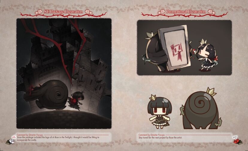 A rose in the twilight Artbook page 4 full