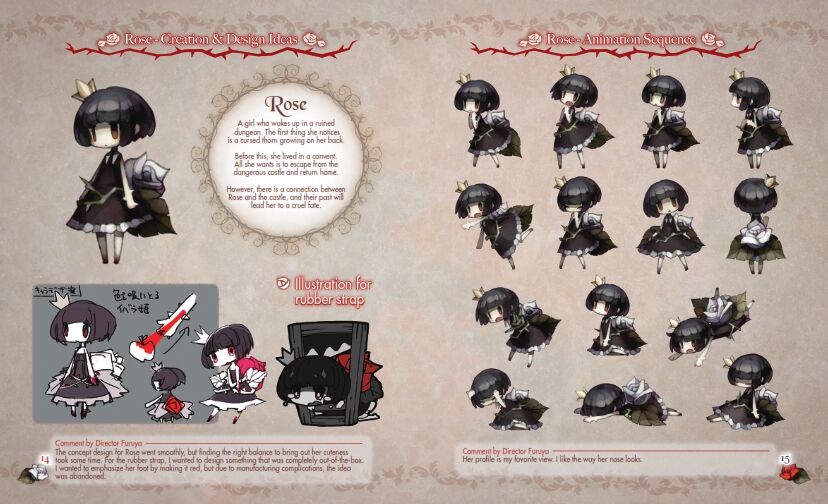 A rose in the twilight Artbook page 8 full