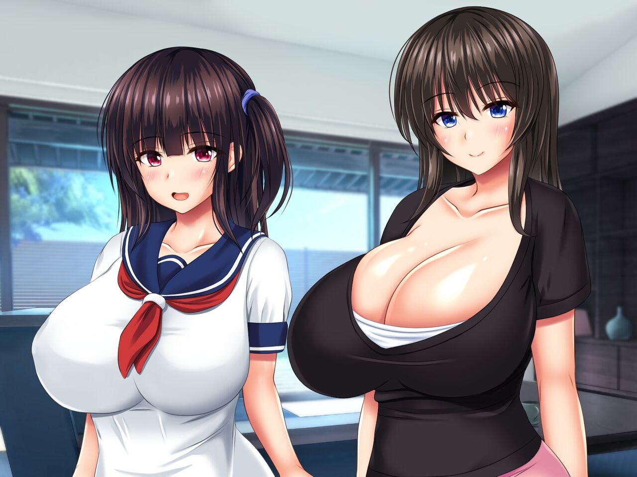 Kyonyu Sugiru Oyako Ni Dosukebesei Shido Suru Kyochin no Kateikyoshi Part 2 page 8 full