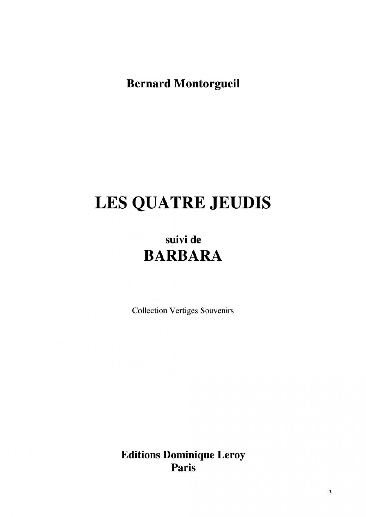 Les quatre jeudis suivi de Barbara page 5 full