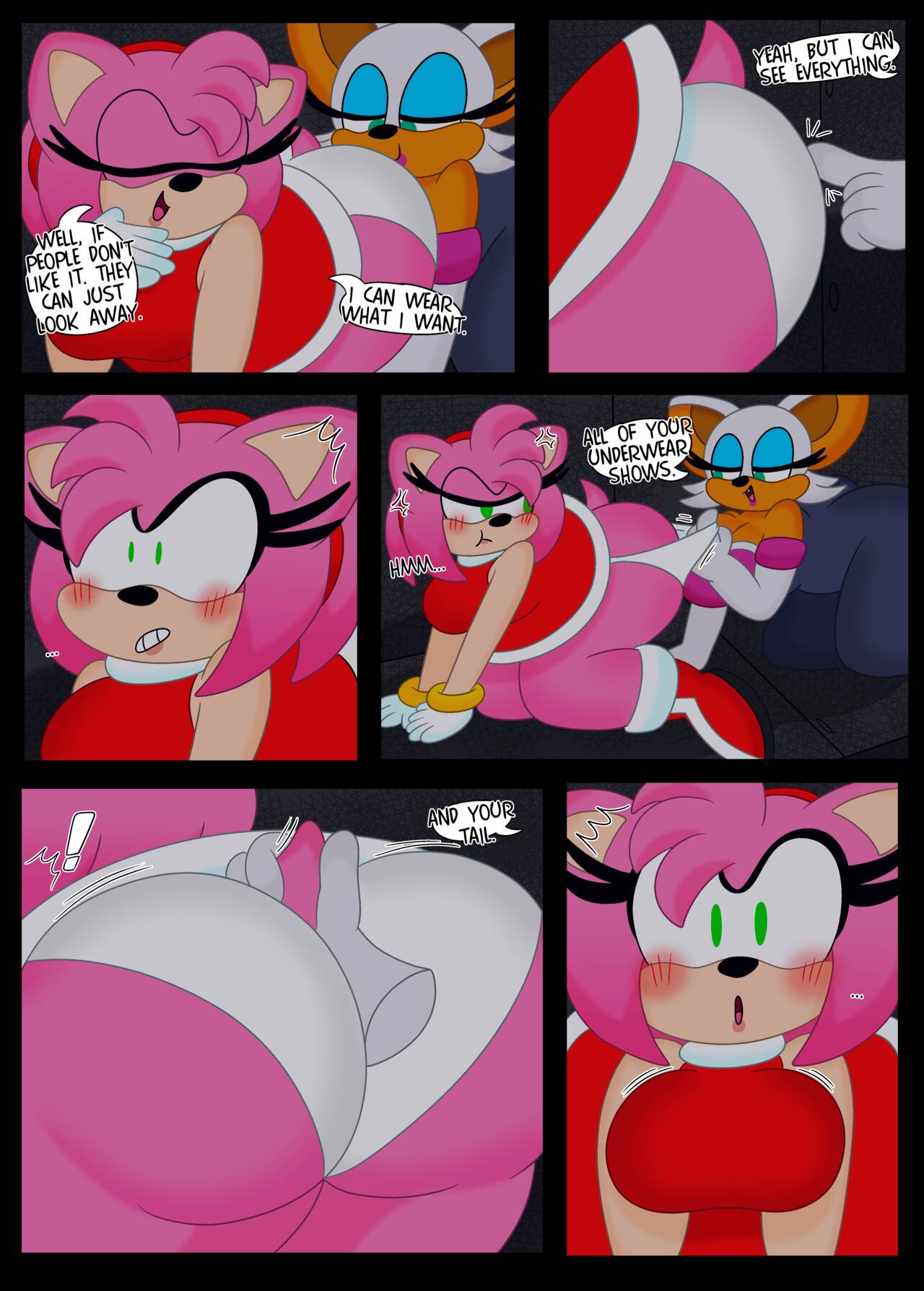 Amy Rose: Bat's Got Your Tail! page 3 full