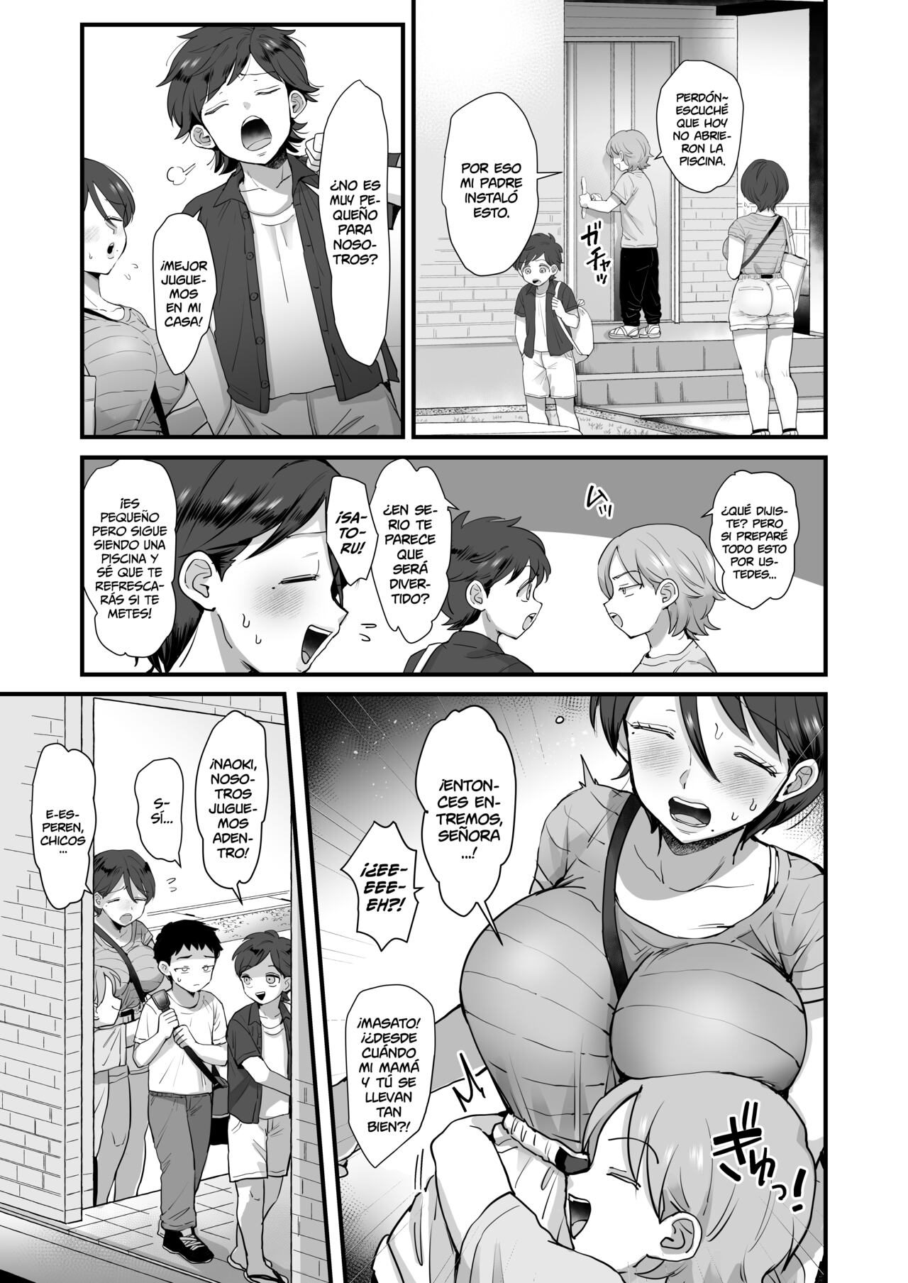 Zoku Hosome Ottori Kyonyuu Mama | Una mamá gentil de ojos cerrados y pechos grandes 2 page 9 full