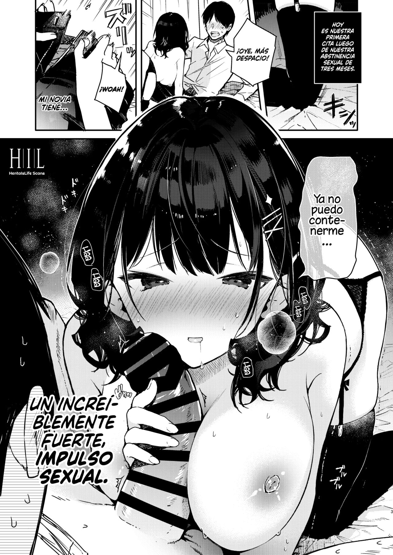 Seiyoku Tsuyome na Kanojo to Kinyoku Kaikin Renzoku Shasei Ecchi | Incluso si le Prohíbo el Sexo, No Puedo Evitar que mi Novia Lujuriosa Haga que me Corra page 3 full