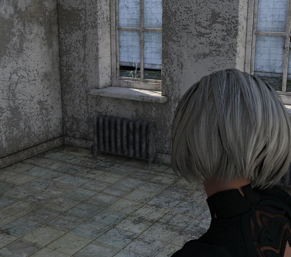 NieR:Automata 9S looking into 2B masturbation page 10 full