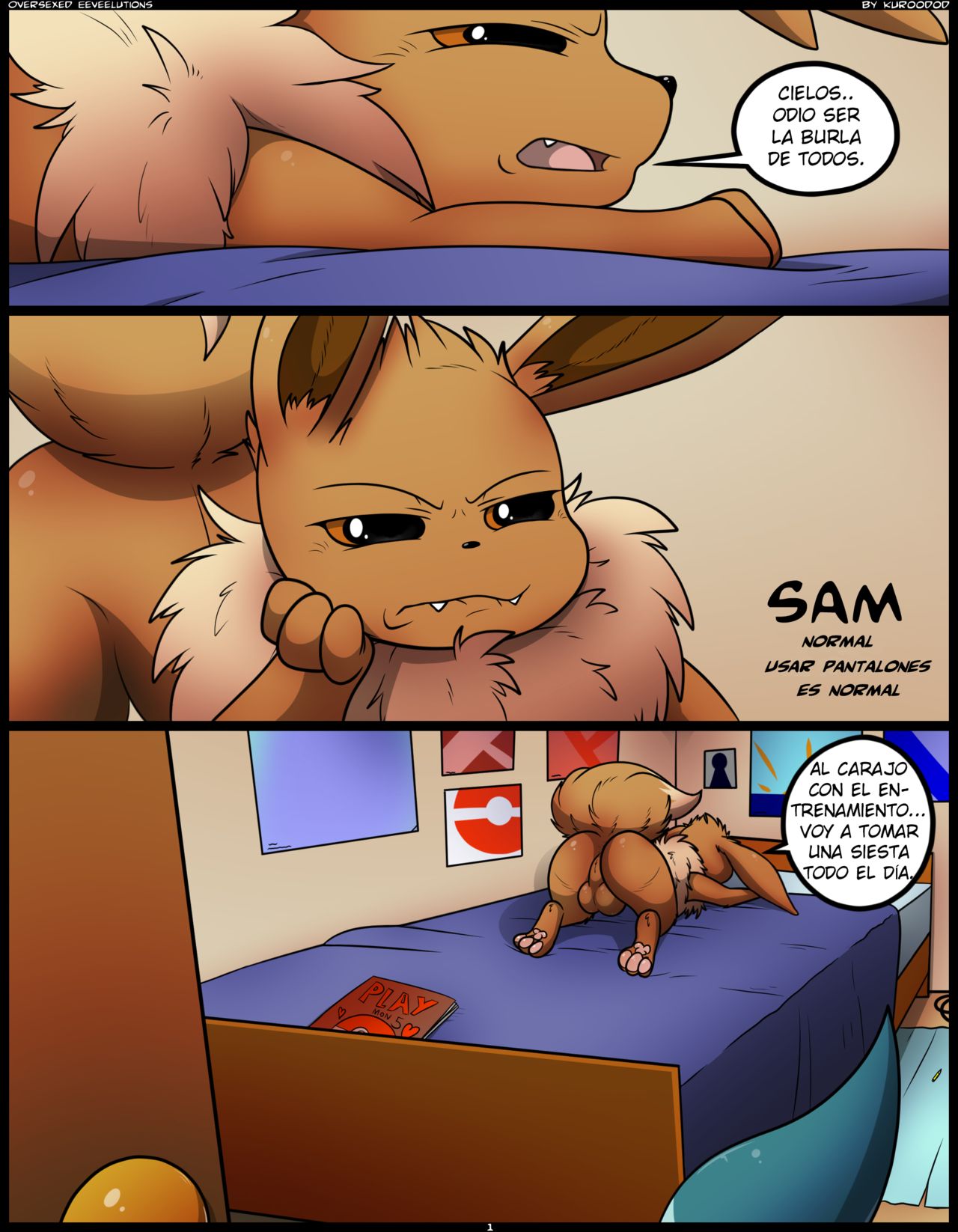 Oversexed Eeveelutions: Por Kuroodod page 1 full