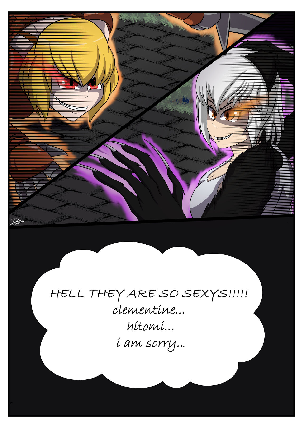 Hitomi vs Clementine page 1 full