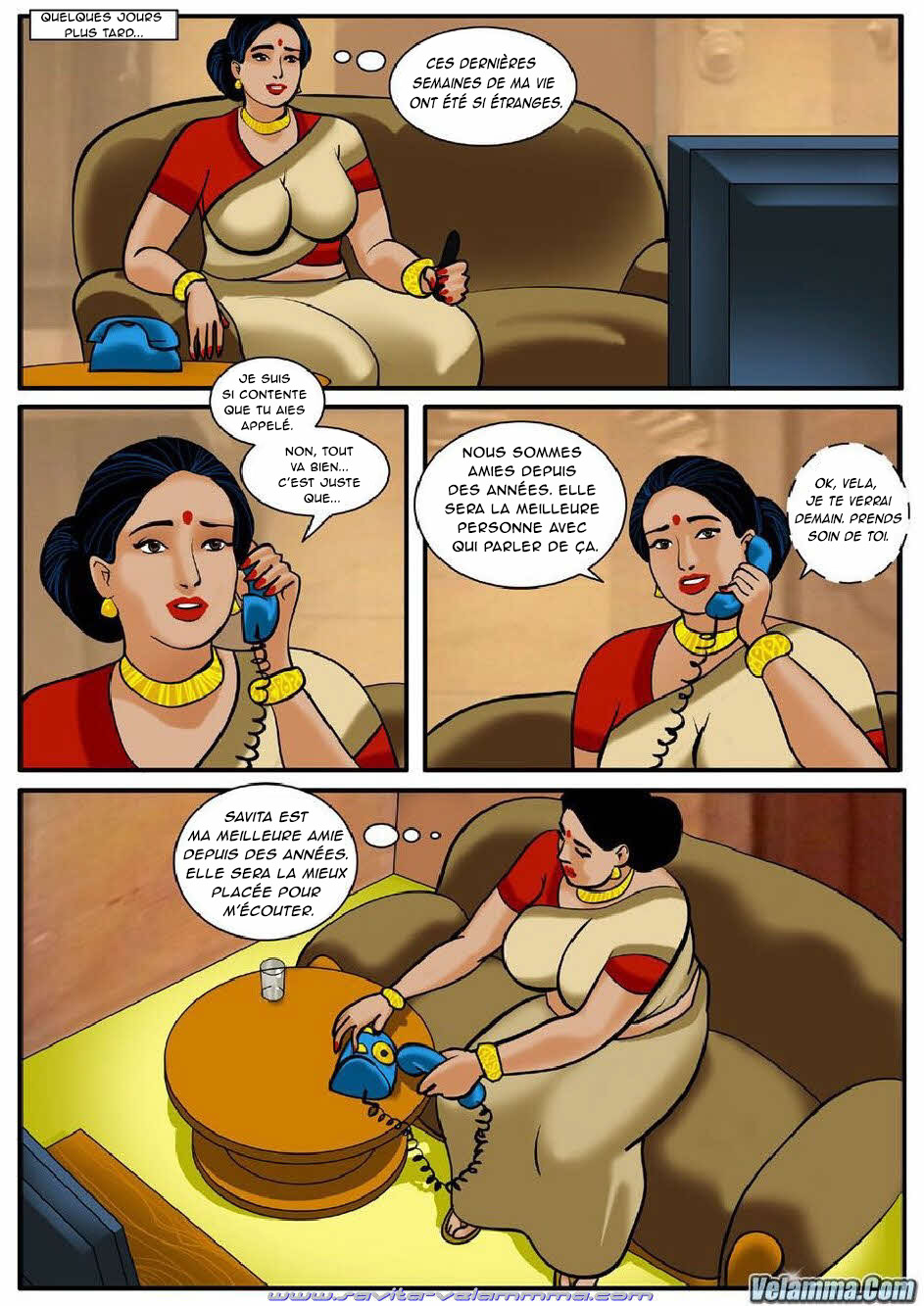 Velamma - 006 - visite d'une vielle amie page 2 full