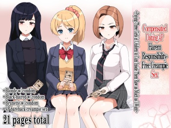 Enkou 4P Harem Musekinin Nakadashi H ~Enjoukousai de Seifuku Shoujo 3-Nin ni Nama de Nakadashi Shimakuru~ cover