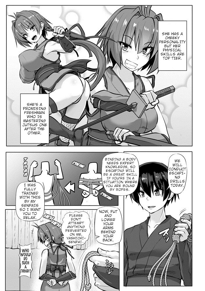 Kinbaku Kunoichi Inpon-chou | Bondage Ninja Lewd Book page 3 full