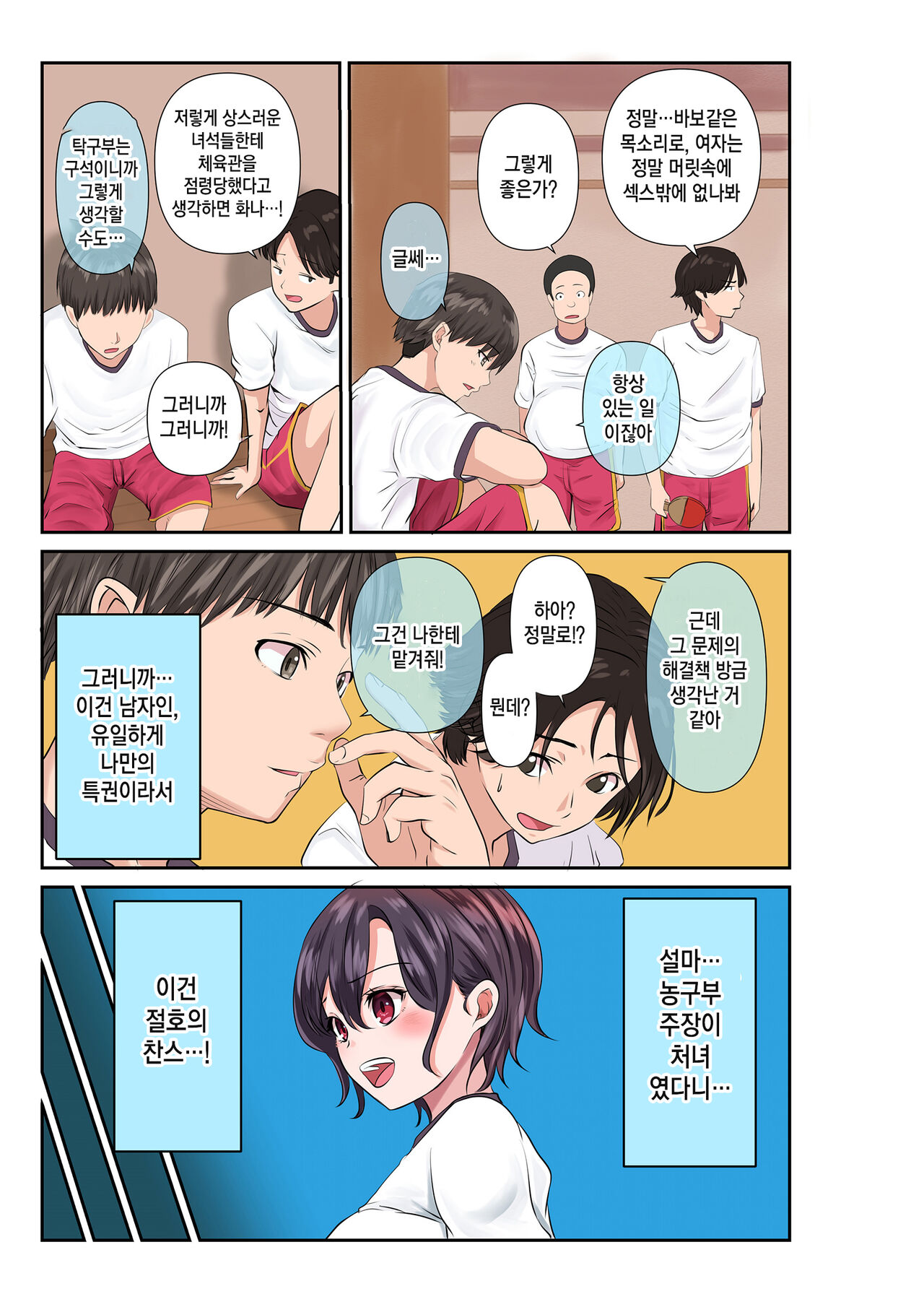 남녀 성 가치관이 역전된 세계, 농구부 편 page 6 full
