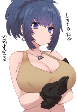 kof15 no Leona no Chichi ga Totemo Dekai