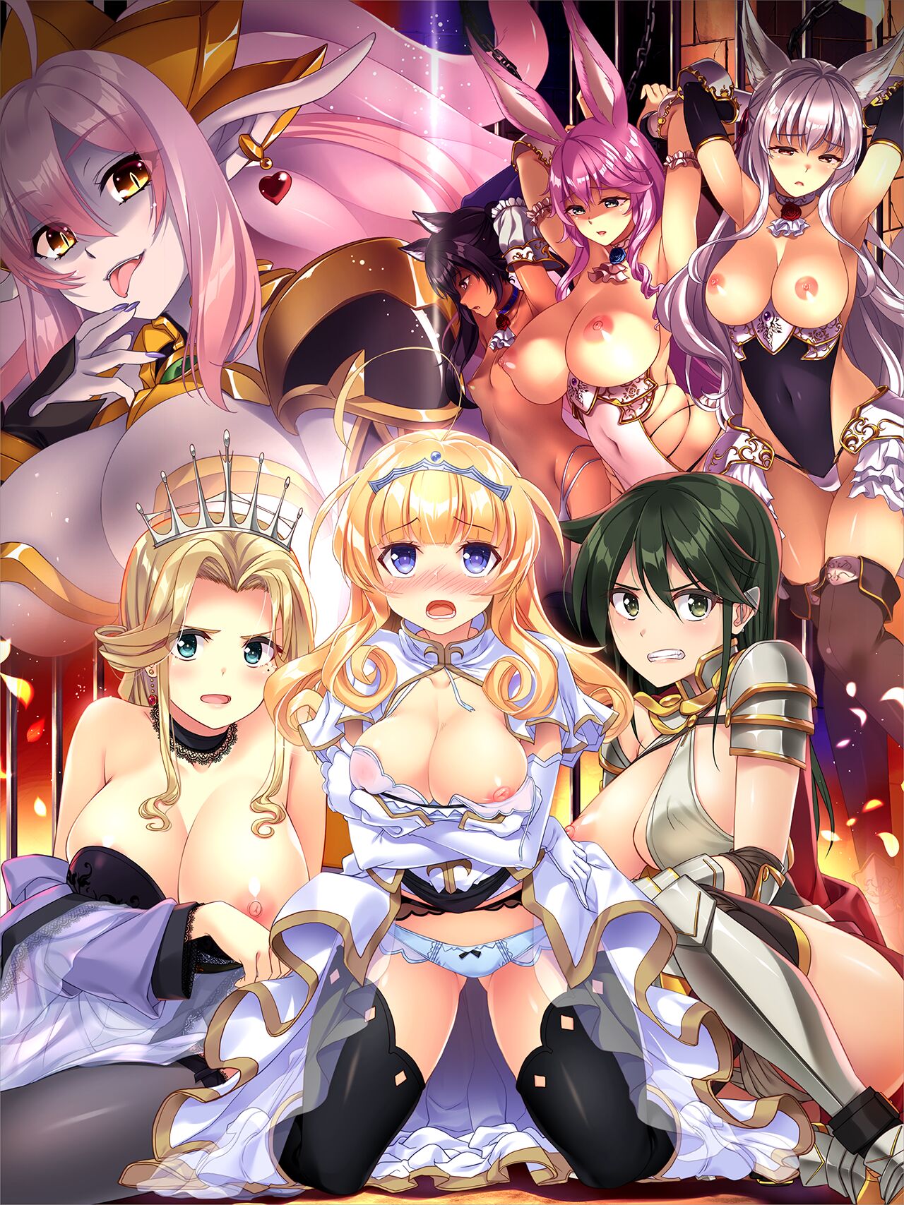 Netorare Princess ~Hime mo Joou mo Onna Kishi mo, Kizuita Toki ni wa Netorare Zumi~ page 2 full